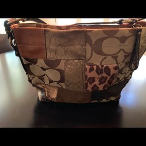 Medium patchwork shoulder bag